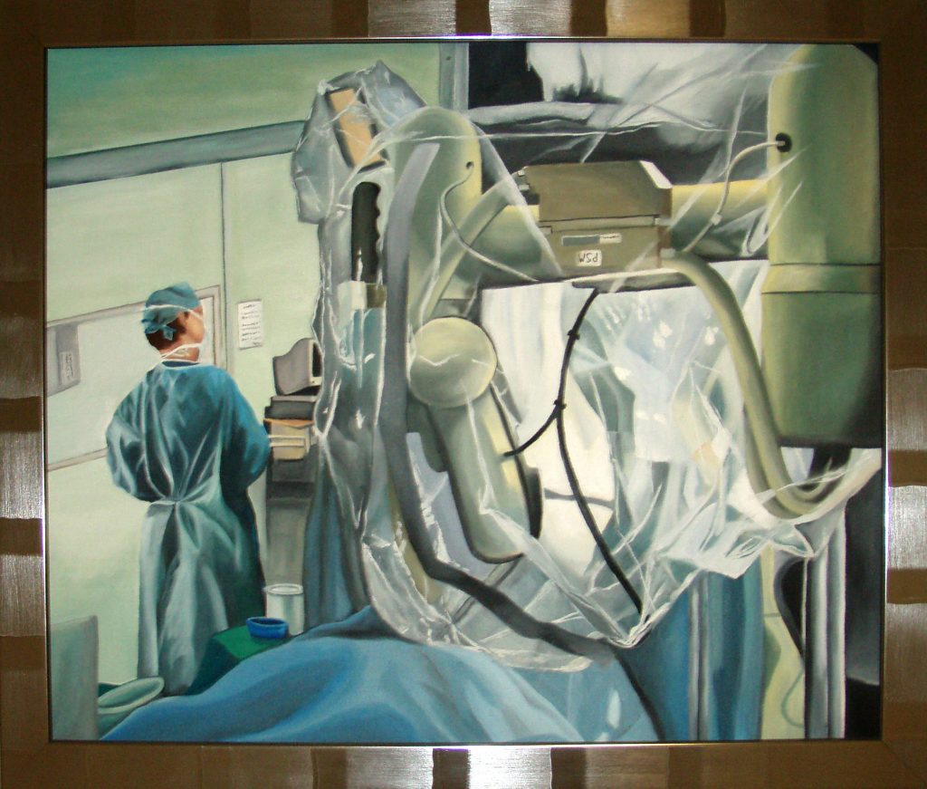 Surgical Artwork Commissioned by Sir. Ara Darzi at St. Mary’s Hospital, Paddington, as a series of oil paintings and a wall mural for the Academic Surgical Department.