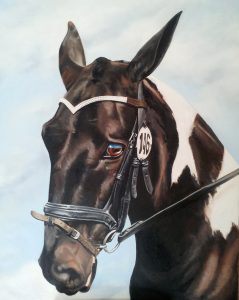 Painting commission by Dr Donna Winderbank-Scott for a birthday present depicting the owner’s horse. 2014